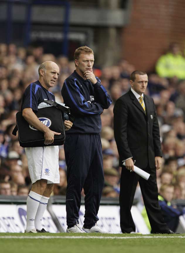 Mick Rathbone with David Moyes.